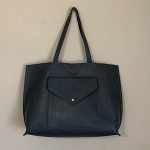Large bucket bag denim blue